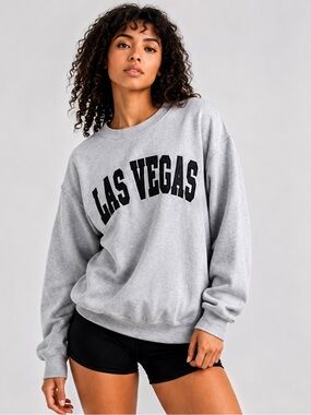 Vintage style las vegas crewneck oversized